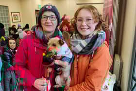 Mother and daughter supporting the walk in 2024