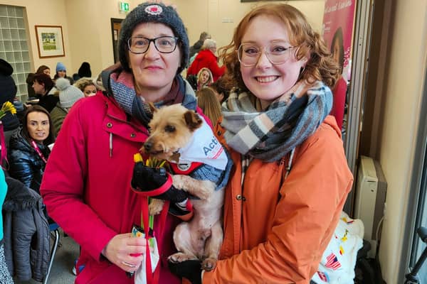 Mother and daughter supporting the walk in 2024