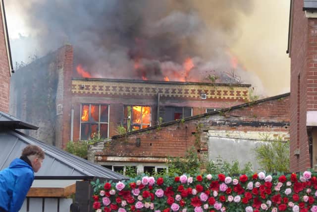 Police in Lisburn are appealing for information and witnesses following a fire at the former Hilden Mill. Pic credit: Paul Burns
