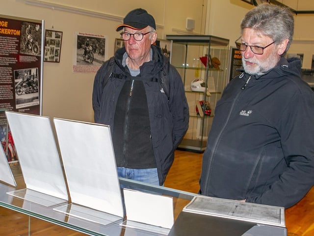 Visitors from Germany, pictured at the The North West 200 - Then & Now exhibition held Ballymoney Museum organised by the Causeway Coast and Glens Borough Council.
Picture Sammy McMullan /McAuley Multimedia