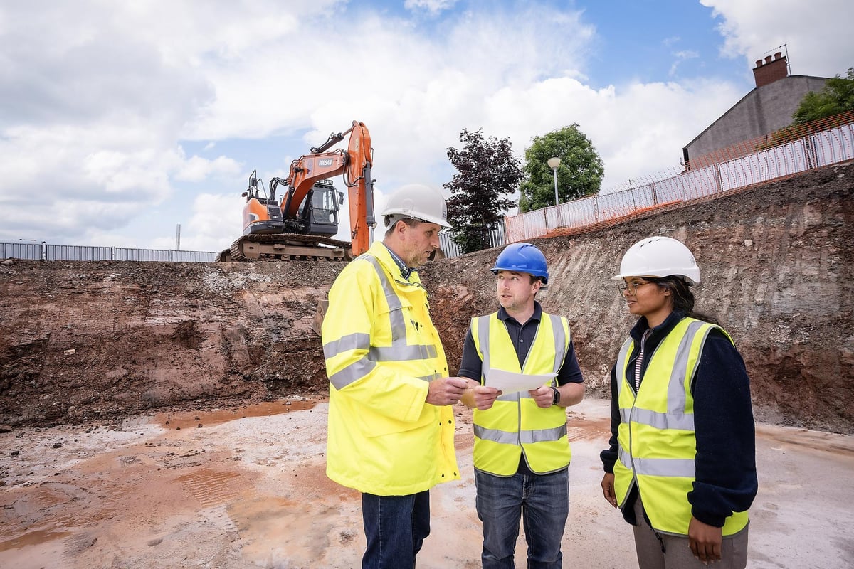 Watch: construction of large storm water storage tank continues in Carrick school grounds
