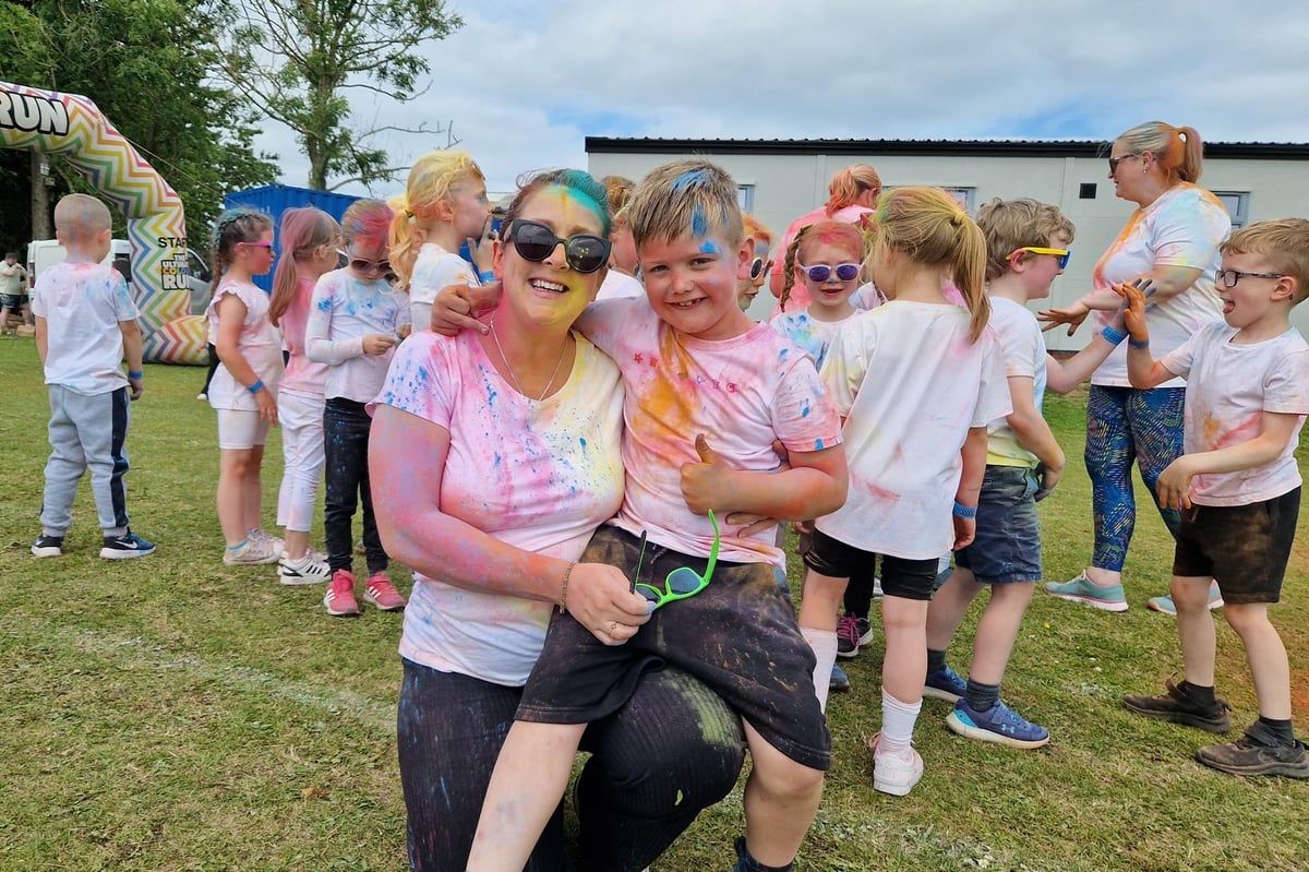 15 amazing pictures of Scarlett's Colour Run at Linn Primary School in Larne