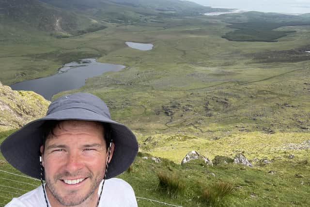 The total trek will be roughly 2500km in length, with Lee walking around 40km a day for the two month duration of the challenge. Photo: Lee Colligan