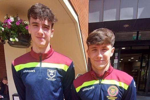ICD students, Jadon Morgan and Liam Corr, have been awarded US Scholarships on completion of their BTEC National Extended Diploma in Sport on the NIFL Scholarship Programme at ICD. Jadon will enrol at Bryant & Stratton College, Rochester, New York, and Liam has already flown out to Regis University, Denver, Colorado. Both boys will study for a degree while playing football for their respective university.