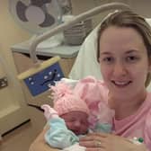 Cllr Sharon Skillen with baby Sienna born 2017