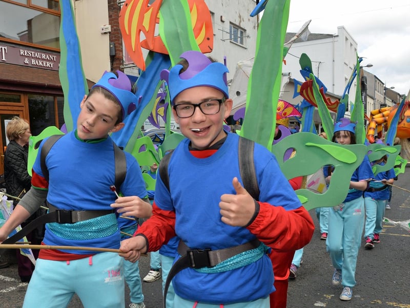Having fun at the Larne Alive parade. INLT 23-060-PSB