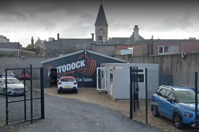 The Autodock in Larne saw a significant rates increase this year.  Photo: Google maps