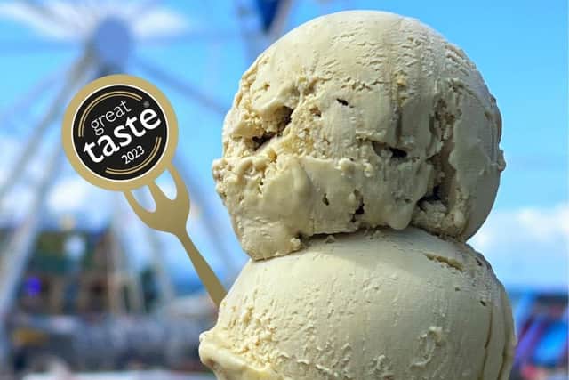 Following a 3-star win in the world’s most coveted food and drink accreditation programme, Morelli’s Pistachio Swirl is now in the running for a Great Taste Golden Fork award. Credit Morelli's