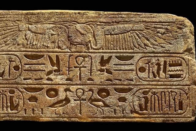 Limestone lintel of Ramses III. Pic credit: Trustees of the British Museum