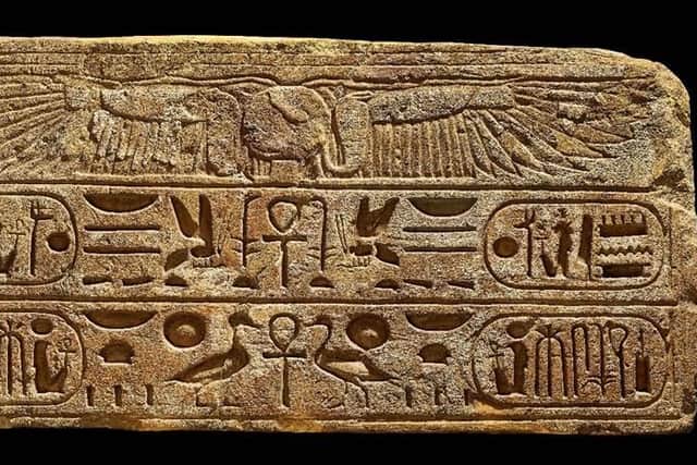 Limestone lintel of Ramses III. Pic credit: Trustees of the British Museum