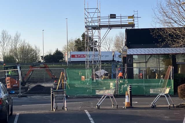 Work is well under way at the second branch of McDonald's in Coleraine. CREDIT NI WORLD