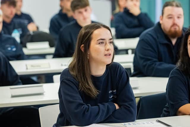 Christina McCahon from Lurgan started NI Water’s Entry Level Academy in September 2023 and is encouraging others to find out about the apprenticeship scheme at the online open night. Pic credit: NI Water