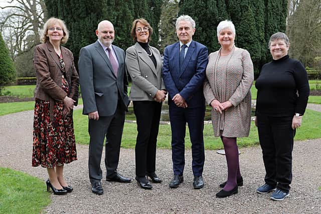 International Fund for Ireland Board members pictured at their recent Board meeting in Monaghan