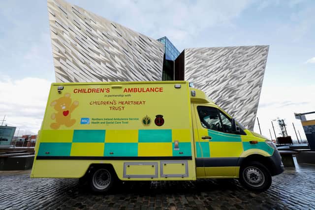 NI’s first bespoke children’s ambulance which was launched by Children’s Heartbeat Trust with support from NIAS and NISTAR. Picture: William Cherry / Presseye
