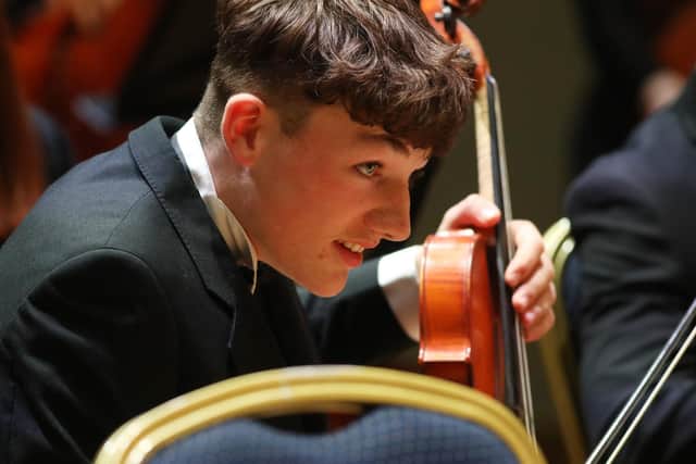 Theo, who plays viola, became a member of UYO in 2020. Photo submitted by Ulster Youth Orchestra
