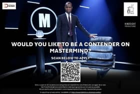 BBC's Mastermind will be filming a new series in Belfast - would you be brave enough to apply? Credit Hattrick Productions