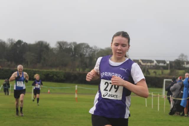 Ashley McPhee - 2nd female junior at the NW XC. Credit David McGaffin