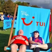 Kenny Bacon & Rhonda Laverty are in the deckchair at the Great Scottish Run