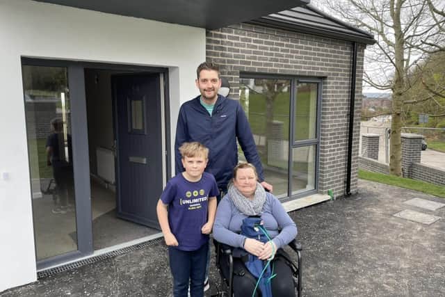 Diane and her son were joined by Phillip Brett ahead of moving to their new home.