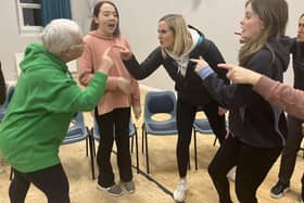 Pictured in rehearsals for Ballywillan Drama Group's production of Fiddler on the Roof are some of the female ensemble.