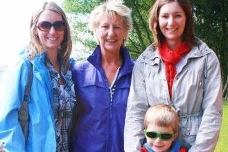 Nikki Rogers, Shirley Rogers, Sharon Bowater and son William at the Shoreline Festival in 2009.
