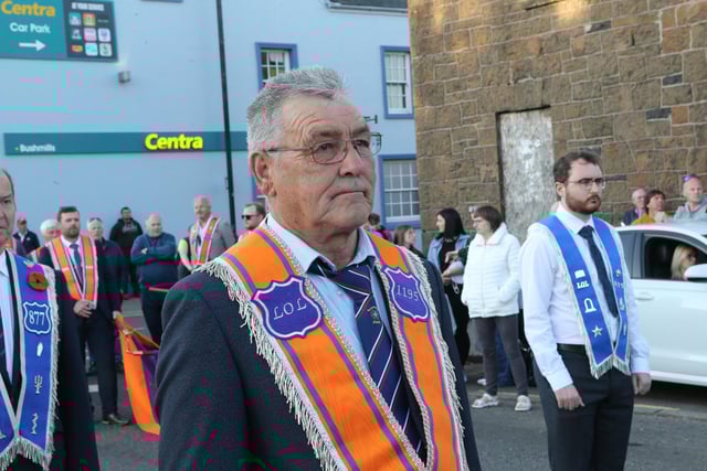 Bushmills District LOL 21 VE Day commemoration and banner parade.