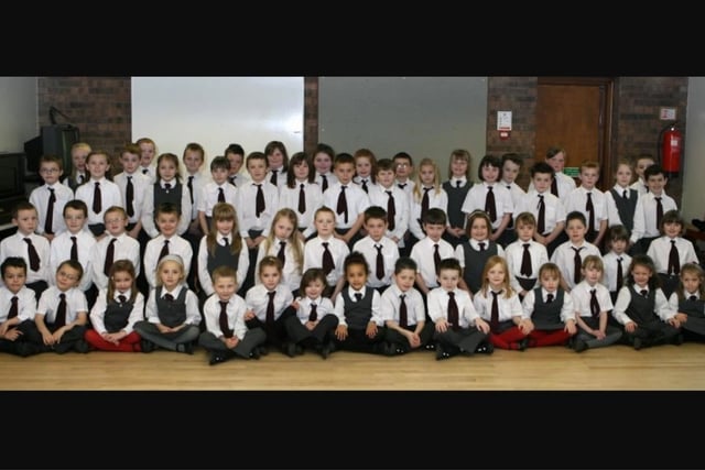Woodburn Primary School pupils who sang during a Christmas service held at Holy Trinity Church in December 2007.