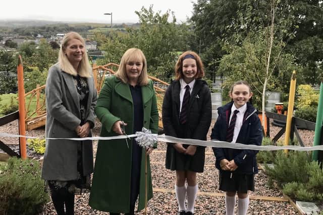 The Minister opened the sensory garden during a recent visit.