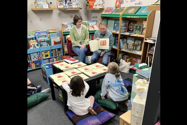 Young visitors to the shop enjoy a tale being spun in the children's room.  Photo: The Secret Bookshelf