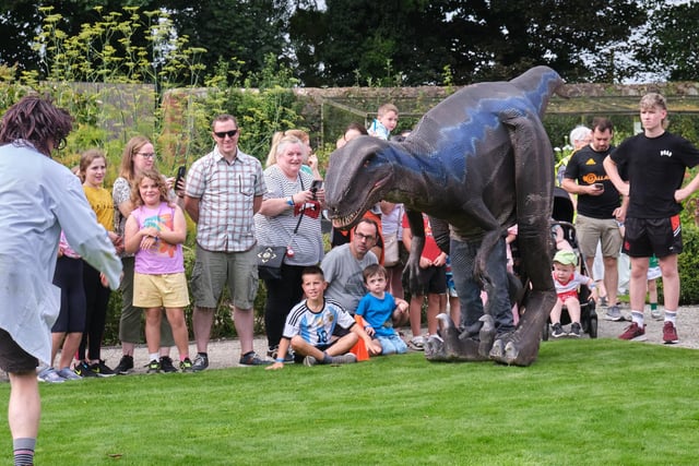 Pictured enjoying some of the roar-some activities on offer during the Council’s Roar Roar Dinosaur event.