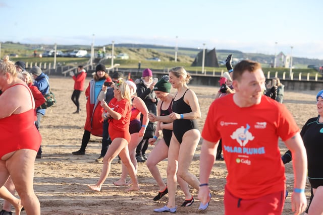 Portrush's East Strand was the venue for the Polar Plunge in aid of Special Olympics Ireland.
