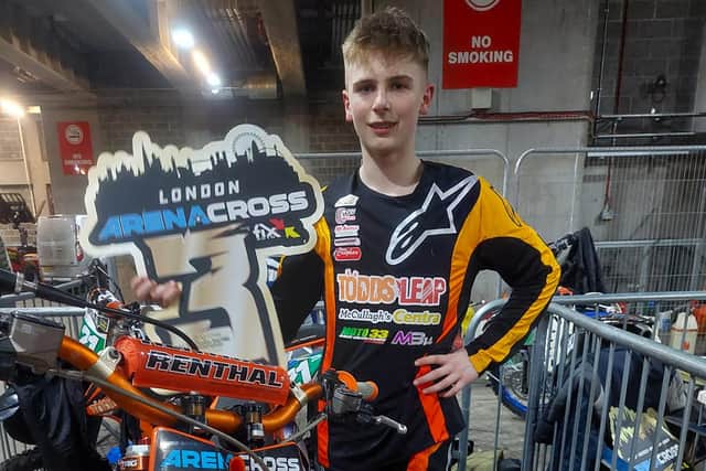 Omagh’s Lewis Spratt finished third in the AX 85cc Supermini British Championship.