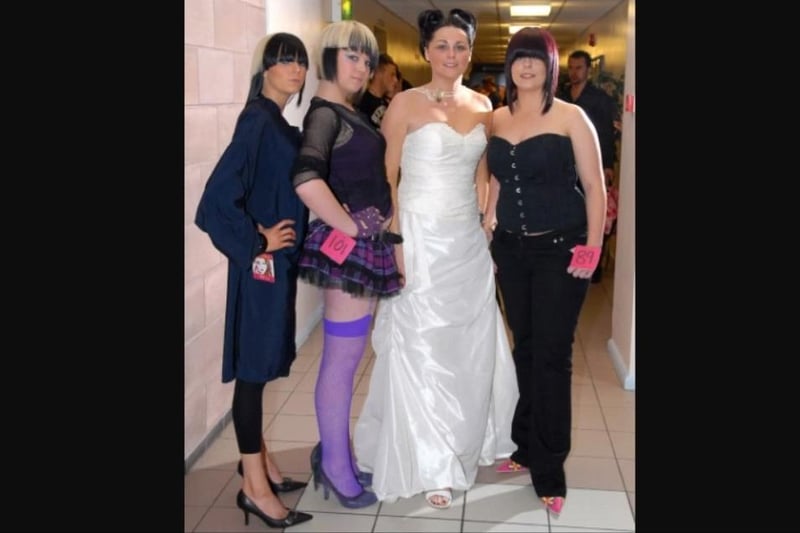 Modelling styles by Shek at the Good Hair Week awards in 2007 were Emma McBride, Rachael Withers, Lisa Mulvenna and Rosie McAllister.