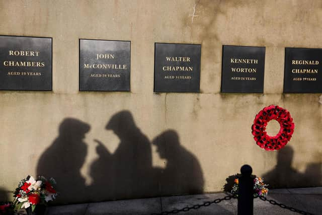 Kingsmill Anniversary Remembrance service for the Kingsmill shootings at the memorial wall outside Whitecross in Co. Armagh