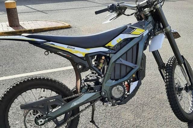 The scrambler involved in Easter Sunday morning's incident in Ballymena. Picture: PSNI