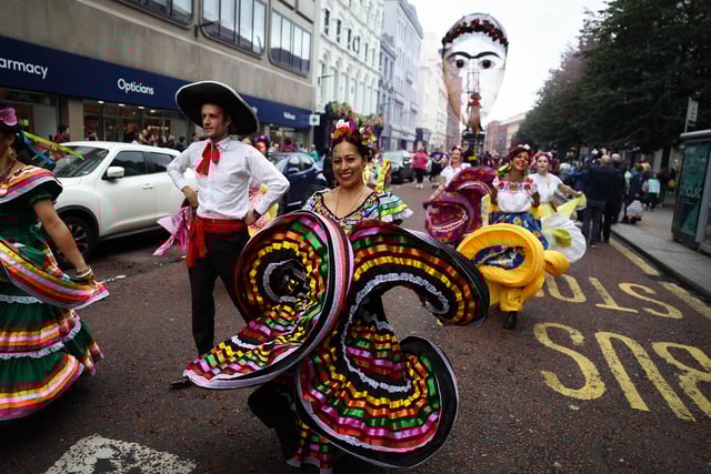 Colourful costumes were the order of the day.