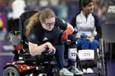Claire Taggart  competing in the Individual - BC2 - Women, at the Paris 2024 Paralympic Games.  Photo: ParalympicsGB/David Pearce