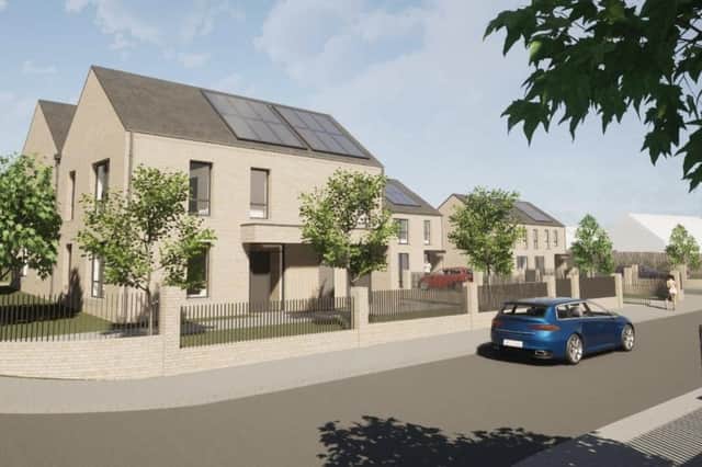 Plans have been submitted for 17 dwelling social housing in Portrush. Credit: Hall Black Douglas