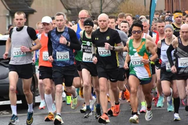 Runners getting into their stride at the Portadown event.