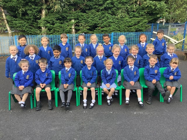 Mrs Jordan's P1 class at Bocombra Primary School.