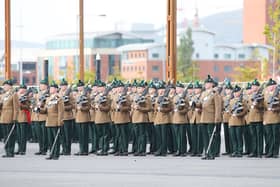 A parade through the town centre featuring 300 current service personnel, veterans and cadets is planned, as well as free children’s entertainment, a civic service at St Patrick’s Church and a reception for The Regiment at The Braid.  Photo: Mid and East Antrim Borough Council