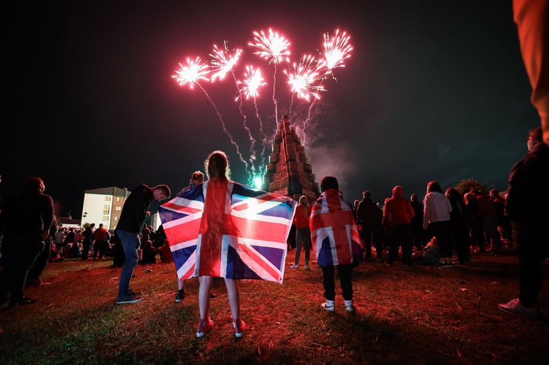 There was a big crowd out at Monday night's Corcrain Redmanville bonfire celebrations.