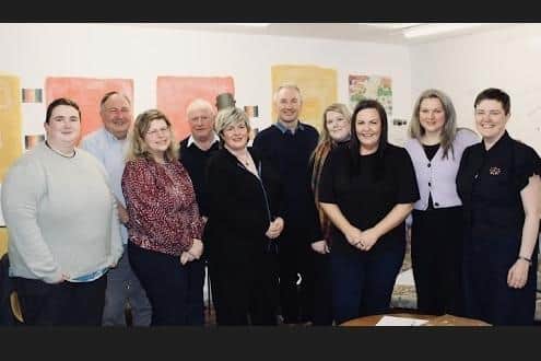 Carrick Greengrocers board, from left to right: Chelsea Harwood, Adrian Hack, Tiziana O’Hara from Cooperative Alternatives, Robin Stewart, Lee Robb, Rodney McMaster, Holly McDonagh, Carly Ogilvie, Tatjana Simpson and Beth Bell.