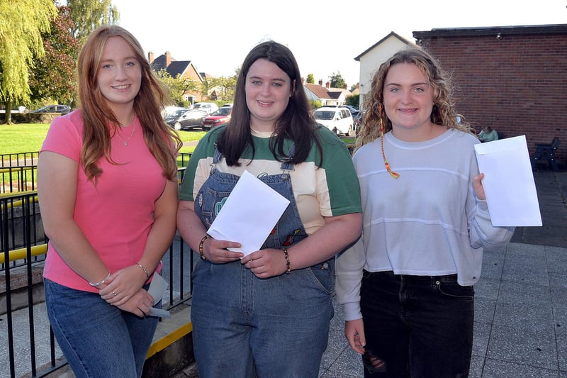 Portadown College students who received their GCSE results on Thursday.