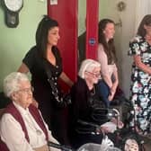 Some of those who attended  Masie's celebration of 105 years at Abbeyfield House in Ballymoney
