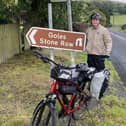 Lisburn man Paul Connaghan, together with his friend Gareth Bibbs, is cycling 1000km from Ballycastle to Cork to raise money for charity. Pic credit: Gareth Bibbs