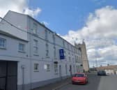 The George Hotel in Caddells Lane, Rathfriland, will be used as a hostel for up to three more years. Credit: Google