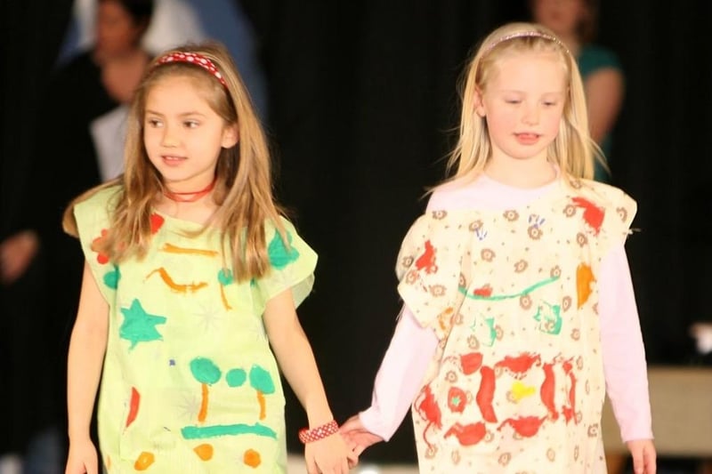 A splash of colour at the First Carrick Girls' Brigade fashion show in 2007.