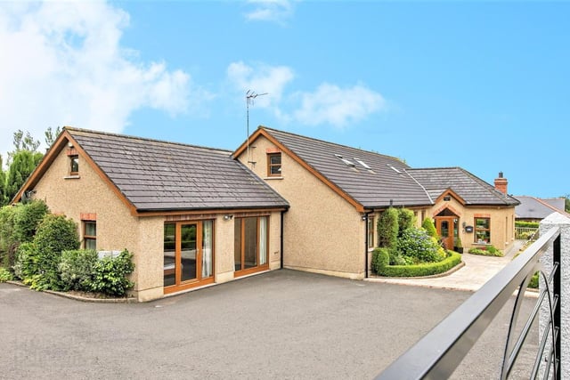 This extensive, modern cottage is on the market now.
