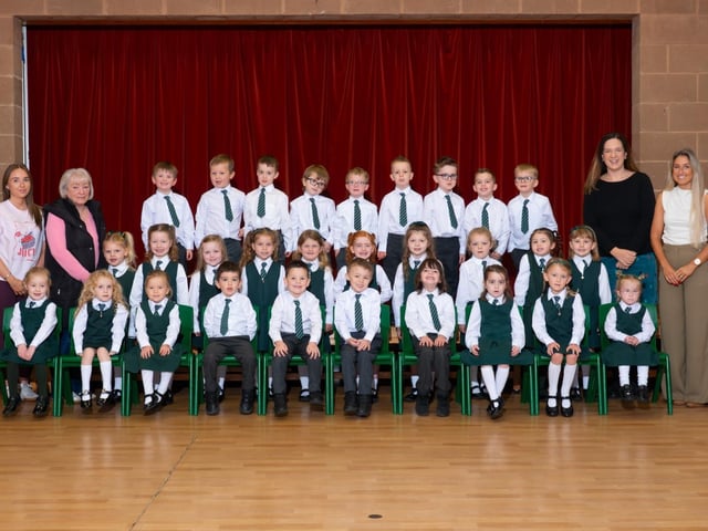 Moyallon Primary School P1 class.